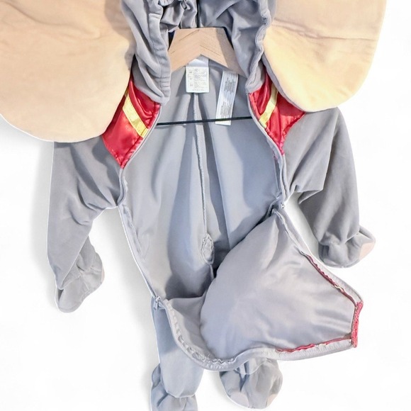 VTG Disney Store Plush Dumbo Flying Elephant Costume 18-24M Hooded Halloween‎ - Picture 9 of 14